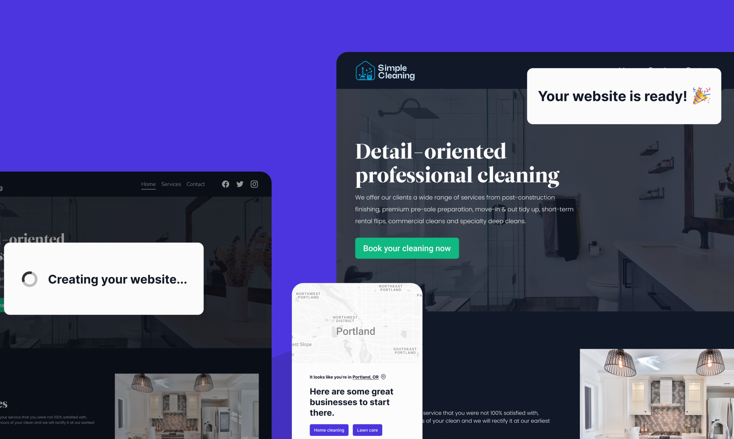 Durable site builder interface